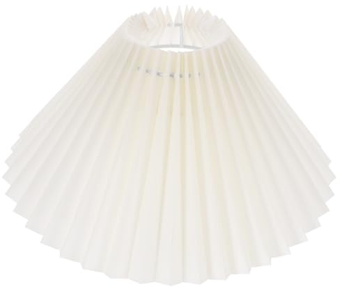 Alipis Abat Jour, Abat Jour Lampe Sur Pied, 25cm En Tissu Beige Clair Pour Douille E27, Couvercle De Lampe Décoratif Style Rétro De Chevet Salon Et Bureau, Diffusion De Lumière Douce, Accessoire
