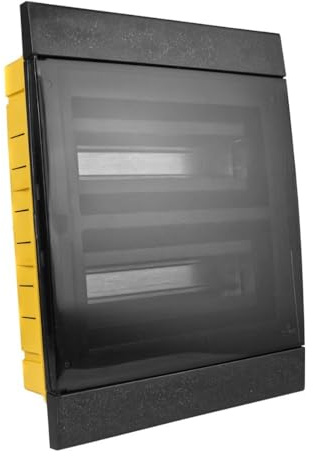 Unterputz Verteilerkasten IP40 24/26 Module Sicherungskasten Unterverteilung Unterverteiler schwarz 970.24.N M-L 1107