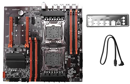 Lanko Placa Base X99 LGA 2011-3 Soporte Dual CPU DDR4 Soporte 8X32G Memoria para LGA 2011-3 Xeon E5 Series