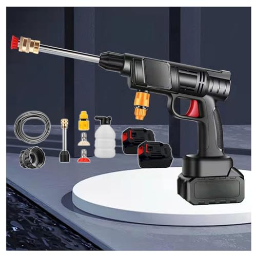 Pistola Idropulitrice Wireless, Alta Potenza 600w,Due Batterie 24v1500mah Pistola Per Autolavaggi, Facile Da Trasportare Lavapavimenti Esterni, Essenziali Per La Pulizia Della Casa
