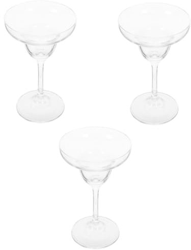 OUNONA 3 Pezzi Coppa da Cocktail per Margarita Bicchiere per Feste e Facile Stabile per Compleanni e Anniversari