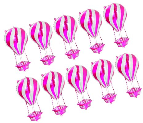 Toyvian 10 Pezzi Palloncini Forma di Pallone a Gas in Alluminio per Decorazioni di Feste e Shower Palloncini Leggeri e Facili da Usare per Compleanni Natale Matrimonio e Eventi Tematici