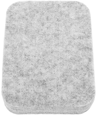 Kichvoe Almohadilla de Fieltrado Aguja de Lana Natural, Gruesa y Resistente, Tamaño 11.8x8.5x2.5 Cm, Color Gris Claro, Base Estable para Manualidades y Proyectos de Bricolaje
