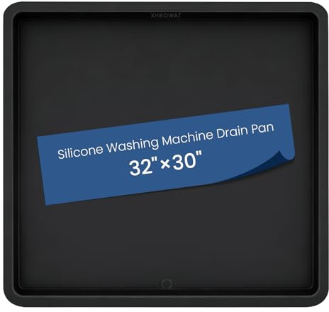 33 X 30 inch Large Thickened Silicone Washing Machine Drip Pan