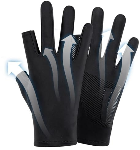 Generico Guanti Protezione UV | Guanti Estivi in Ghiaccio Seta Traspiranti Touchscreen | da Sole Donna | per Fitness Escursionismo Palestra Esercizi Golf