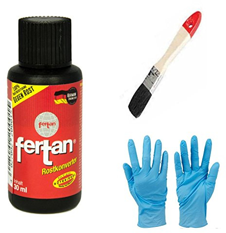 Fertan Rostentferner, Rostkonverter - Der perfekte Rostumwandler inkl. Pinsel von E-Com24 (Fertan 30 ml)