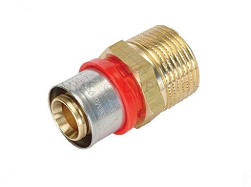 Raccordo A Pressare Dritto Maschio 40 X 11/4 Multistrato Tiemme