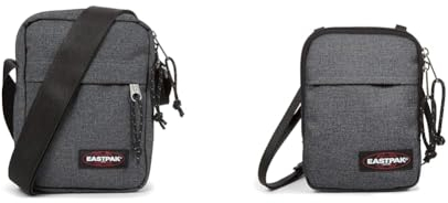 EASTPAK THE ONE Umhängetasche, 27 L - Black Denim (Grau) & BUDDY Umhängetasche, 27 L - Black Denim (Grau)