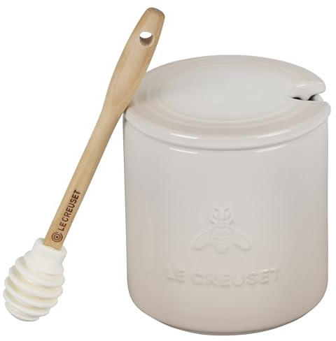 LE CREUSET Honigtopf aus Steingut, 400 ml, Baiser