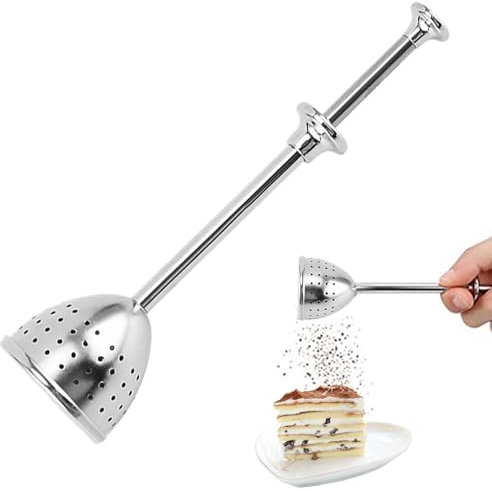 Tedious 2 Flour Duster for Baking - Powdered Sugar Flour Duster Dispenser | Flour Sugar Powder Spoon Kitchen Tools for Sugar, Spices and More