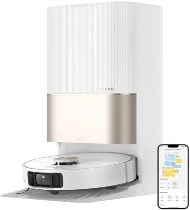 dreame X40 Ultra Complete Robot Vacuum Cleaner, 12000 Pa Robotic Vacuum with Removable and Lift Mop, Extensive Cleaning with Side Brushes, MopExtend technology, Self-Cleaning Mop in 70° Hot Water