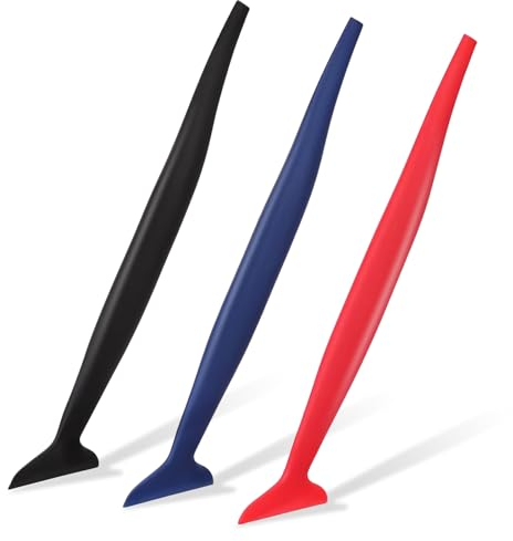 Set di 3 micro raschietti per auto, 3 in 1, per pellicola, set di spatole per pellicole colorate auto, raschietto per pellicola per bordo di chiusura, per pellicola per auto, pellicola per finestre,