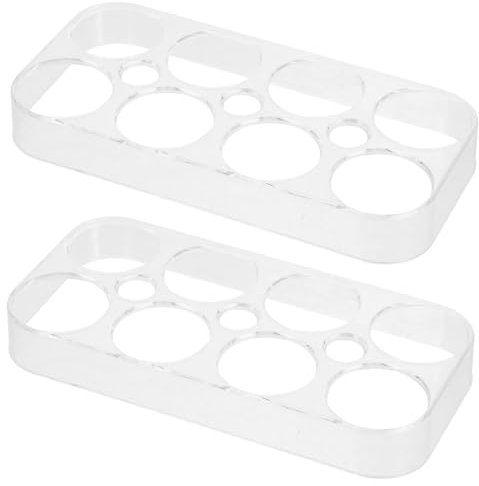 Didiseaon 2pezzi Contenitore Per Uova Da Frigorifero in Plastica Vassoio Per Uova Da Portauova Per Frigorifero Contenitore Per Usare in