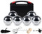 Kroosim Boule Set, Boccia Kugeln mit 6 Metall, Personalisierte Petanque Boule Kugeln mit 2 Verschiedene Linien, 73mm/ 720g pro Kugel, Boccia Spiel Set für Outdoor und Freizeitspiele, Serie B