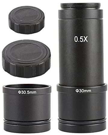Adaptateur de microscope 0,5 x lentille à monture C 23,2 à 30/30,5 mm oculaire électronique lentille de réduction pour microscope appareil photo adaptateur trinoculaire vers support de moniteur pour
