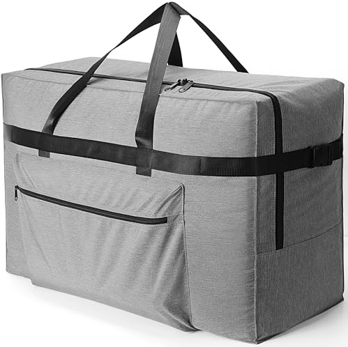 120L Extra Large Travel Bag, Water Repellent & Tear Resistant Packable Holdall for Moving, Packing, Travel, Weekender for Men & Women