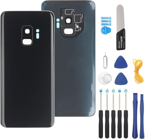 YHX-OU Funda de batería para Samsung Galaxy S9 SM-G960F SM-G960U1, ventana trasera, carcasa de batería de repuesto para Samsung Galaxy S9, herramienta de montaje
