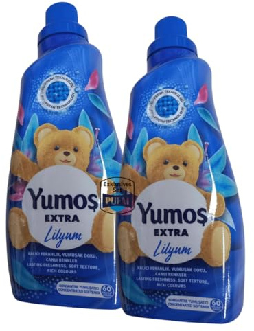 PUFAI Bundle – Yumoş Extra lilja sköljmedel 1440 ml, 2-pack | blommig doft och mild vård