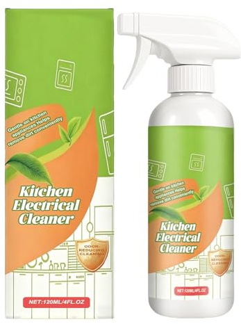Limpiador eficiente para electrodomésticos de cocina Solución fácil de eliminación de grasa Limpiador de hornos Removedores de 120 ml Encimeras de electrodomésticos Agente desengrasante para manchas