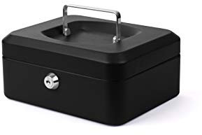 PAVO 8011834 - Cassetta portadenaro, 20,3 cm, colore: Nero