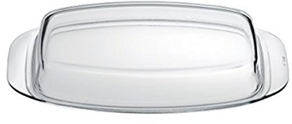 MaxxGoods Jenauer Glasdeckel mit Griffen für alle Bräter, 32 x 20,5cm | Backofenfest bis 260°C | Auflaufform | aus hitzebeständigem Glas | Glasauflaufform | Ofendeckel oder Ofenform