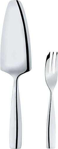 Alessi MW03S13 Dressed Forchetta da Dolce, Pala per Torta, Acciaio Inossidabile 18/10, Lucido