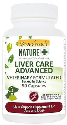 ADVANCED LIVER CARE DETTOX for DOGS and CATS - in NEW label design - same advanced formulation. With Concentrated Milk Thistle - Formulated by Expert Vets and Nutritionists - 90 caps