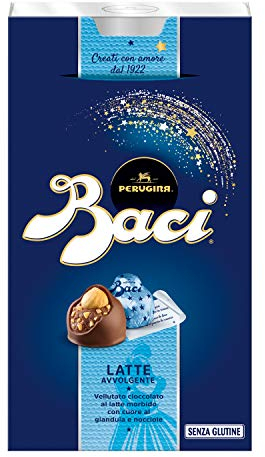 Baci Perugina Pralina di Cioccolato al Latte Ripieni, al Gianduia e Nocciola Intera - 200 gr