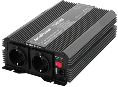 ALCAPOWER 1087/5000 Rezultatele traducerii Inverter di Tensione by President 1500W 12V-230V, sinusoide modificata, Porta USB