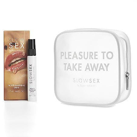 Bijoux Indiscrets - Slow Sex Spray Orale Salivazione Sesso Orale - Spray Orale per la Salivazione Vegano, Senza Glutine - Spray Lubrificante Stimolatore della Saliva Agrumi - 13 ml - Prodotto in EU