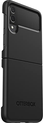 OtterBox Thin Flex Hülle für Samsung Galaxy Z Flip3 5G, stoßfest, sturzsicher, dünne Zweiteilige schützende Hülle, Getestet nach Militärstandard, für Faltbare Handys, Schwarz