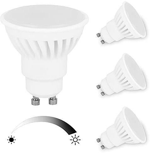 LED line Ampoules GU10 Dimmable, 1250lm, 2700K, 230V, 10W (équivalent 120W Ampoule Halogène), 120° Angle, Lot de 3