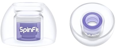SpinFit Omni for True Wireless Earbuds & IEMs - M - Patented Silicone Eartips for Replacement (1 Pair) (3.7 mm Nozzle Dia.)