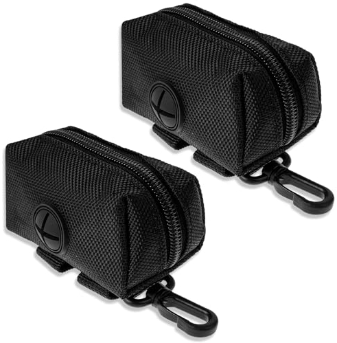 2 Stück Hundekotbeutel Halter, Tragbarer Dispenser Mit Reißverschluss für Hundeleine Zum Spazierengehen