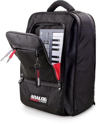 TRAKPACK Backpack for Producers & DJs, XL Capacity with 3 Storage Layers, Fits Akai MPC Live 3 / Ableton Push 3 / Native Instruments Maschine / Pioneer DDJ-FLX4 / Traktor Kontrol S2 / 12 Vinyl LPs
