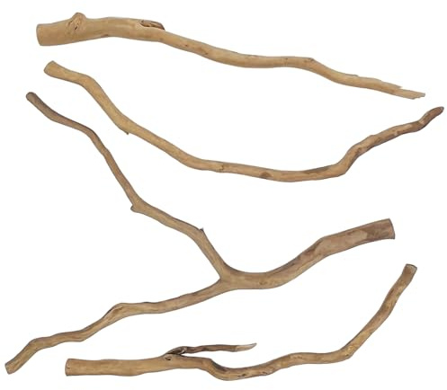 kathson Natural Driftwood for Aquarium, Red Moor Driftwood Mix 12''-16'' Long Driftwood for Decorations Aquarium Driftwood Assorted Shapes Natural Aquarium Decor Driftwood(100g,Delicate Branches)