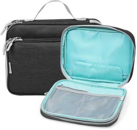 Zasjon Sac Rangement Câble Électronique Imperméable Pochette Câble Organisateur de Cable Accessoires de Voyage pour Tablette, Disques Durs, Câbles, Chargeur, Téléphoner