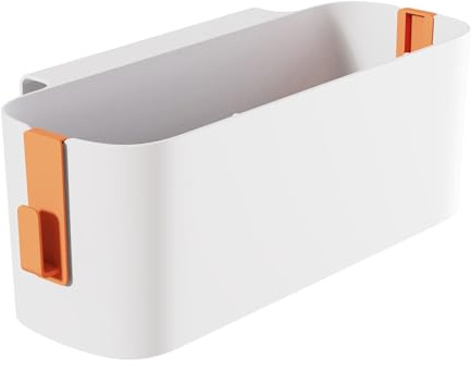 Buachois Hängande vagn Caddio hängande förvaringsställ sängorganisatör korgtillbehör med 2 krokar för babyskenor Baby Rails Stöd Dormitory College Dorm (orange)