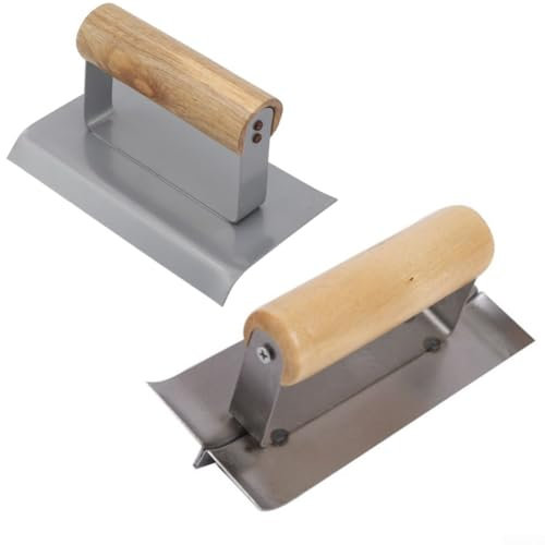 Lot de 2 truelles d'angle pour travaux professionnels de ciment, outils internes et externes en acier inoxydable