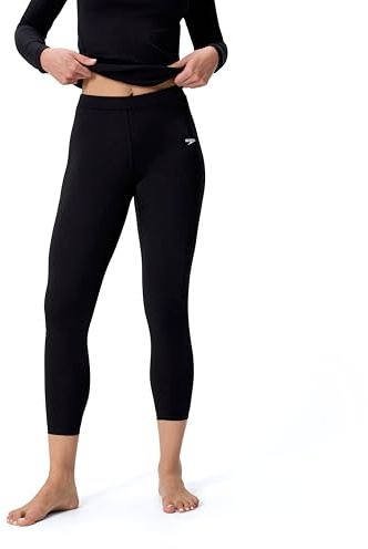 Speedo End+ Leggings de natación para Mujer, Negro, M
