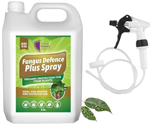 Fungus Defence Plus Spray 2.5L | Extra Large Plant Protection | Controls Blackspot, Mildew, Leaf Spot, Blight, Rust | Ideal for Large Gardens & Greenhouses | Fruits, Vegetables, Flowers