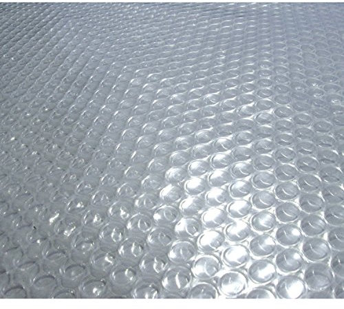 Blue Wave 12-ft x 24-ft Rectangular Pool Solar Blanket - 14-mil Solar Pool Cover with Thermal Bubbles to Retain Heat and Reduce Evaporation – Fade Resistant Pool Solar Cover for Inground Pool - Clear