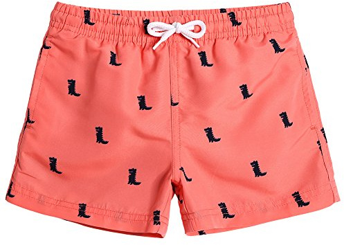 maamgic pantalocini da Bagno per bambimi Ragazzi Asciugatura Rapida Costume da Mare Spiaggia Piscina Slip Interno, Rosa 2, 4 Anni
