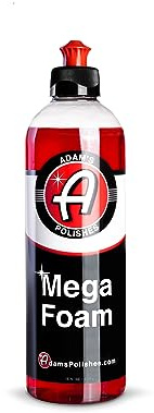 Adam’s Mega Foam (16oz) - pH Neutral Car Soap For Car Washing, Concentated For Wash Bucket, Foam Gun, Won't Strip Car Wax or Ceramic Coatings