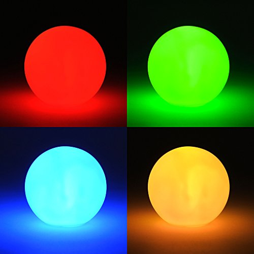 3er Set LED Kugel 8cm Farbwechsel Leuchtkugel Stimmungslicht Dekoleuchte Lampe Tischlampe Kinderzimmer Nachtlicht