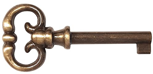 cyclingcolors clé de serrure meuble ancien décoration rustique vintage clef zamak (laitonné vieilli)