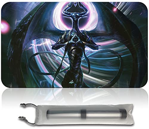 Four leaves Board Game MTG Play Mats and Free Waterproof Bag, TCG Card Game Table Mat, Size 60 x 35 cm, Mouse Mat, Compatible with MTG, TCG (NicolBolas Xin)