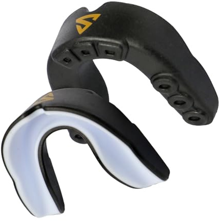 Sportection Mouth Guard with Case - Football, Boxing, Lacrosse, and Other Contact Sports - Custom Fit, Breathable, Remoldable, Lightweight - Kids and Youth (up to 14 Years)