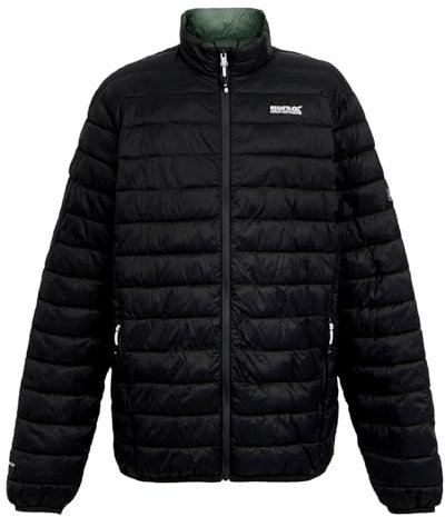 Regatta Herren Jacke Wanderjacke Outdoorjacke Steppjacke Hillpack II, Farbe:Schwarz, Artikel:-800 Black, Größe:L