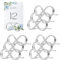 10 Pezzi Portanumero da Tavolo in Metallo Supporto Foto da Tavolo Supporto, Mini Segnaposto Porta Carte da Tavolo, Clip Tavolo Porta, porta menù, per feste, matrimoni, ristoranti (argento)